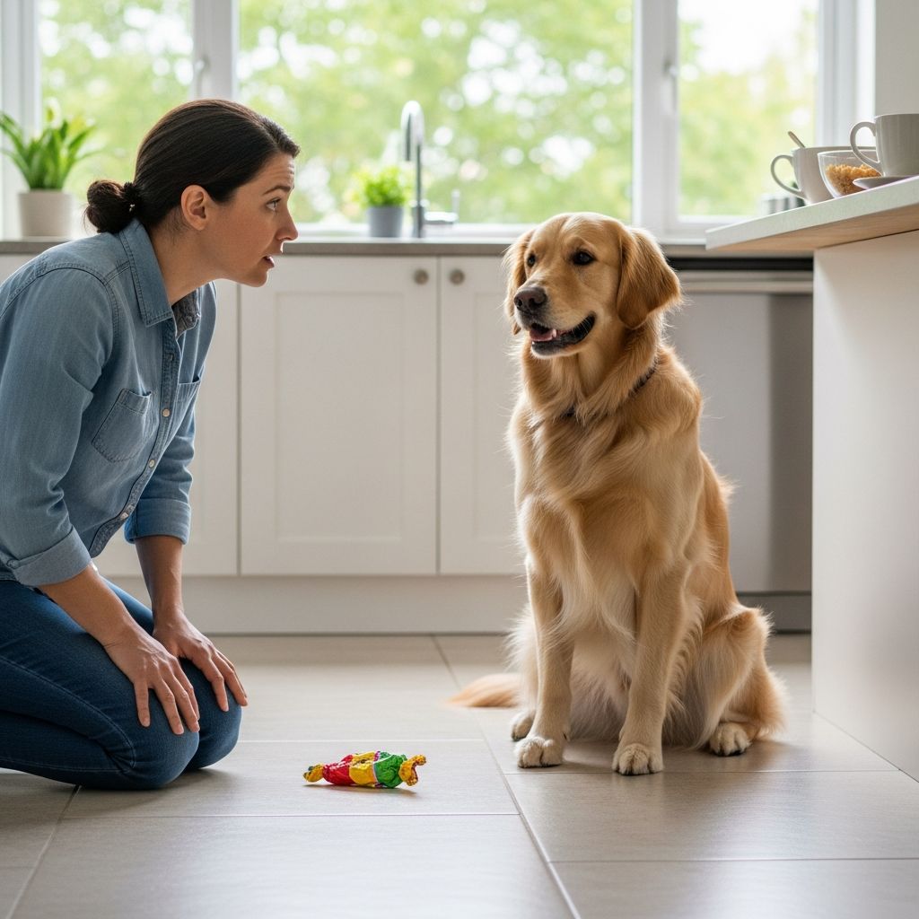 Learn what to do if your dog ate a candy wrapper and how to identify dangerous symptoms.