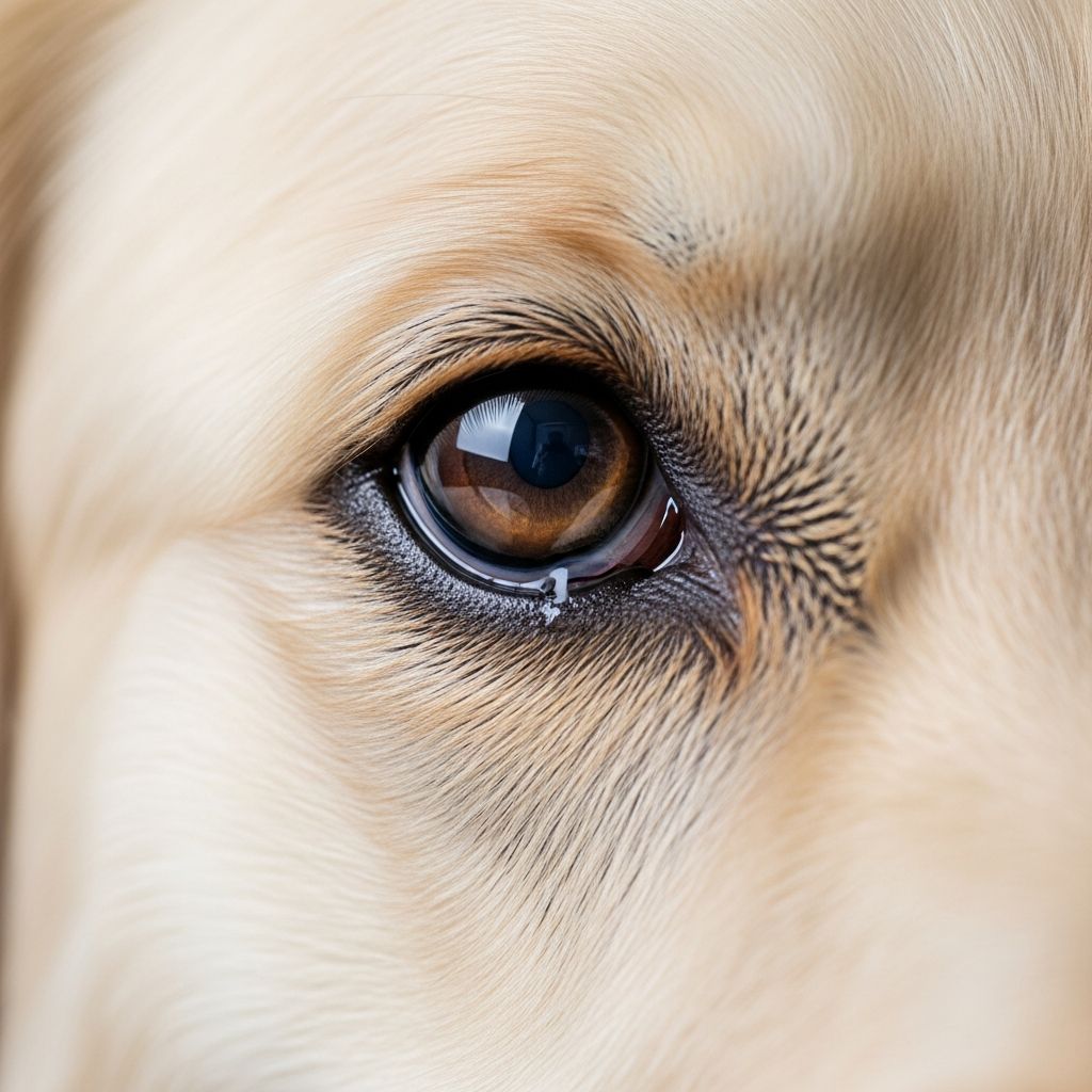 Learn the different types of dog eye discharge, causes, and when veterinary care is needed.