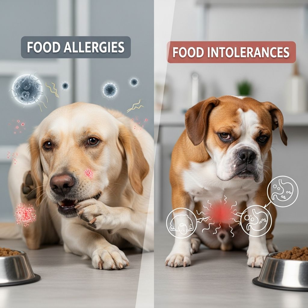 Dog Food Allergies Vs Food Intolerances: Key Differences Learn the key differences between dog food allergies and intolerances to better care for your pet.