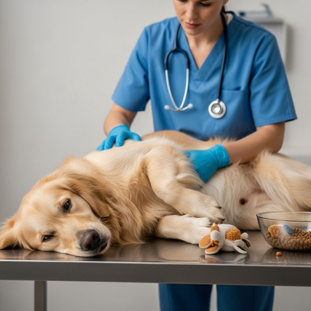 Learn to recognize intestinal blockage symptoms in dogs and understand treatment options.