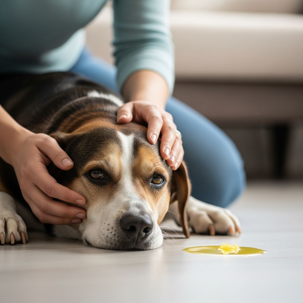 Learn why dogs vomit yellow bile, when it's an emergency, and how to help your pet.