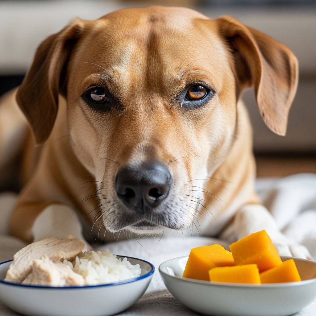 Learn to identify upset stomach symptoms in dogs and discover comfort foods to soothe your pet's digestive distress.