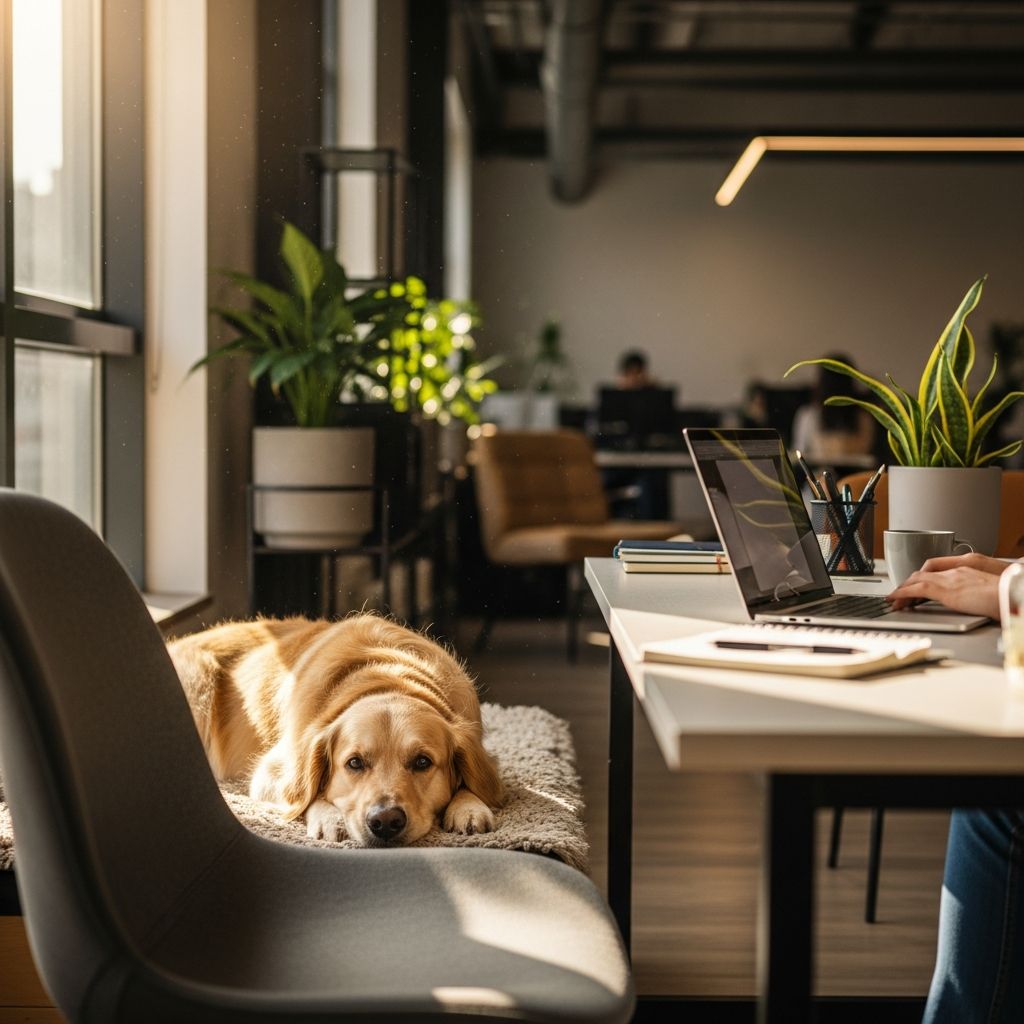 Dogs at Work: How to Bring Your Pet to the Office Discover how to successfully bring your dog to work and enjoy workplace benefits.