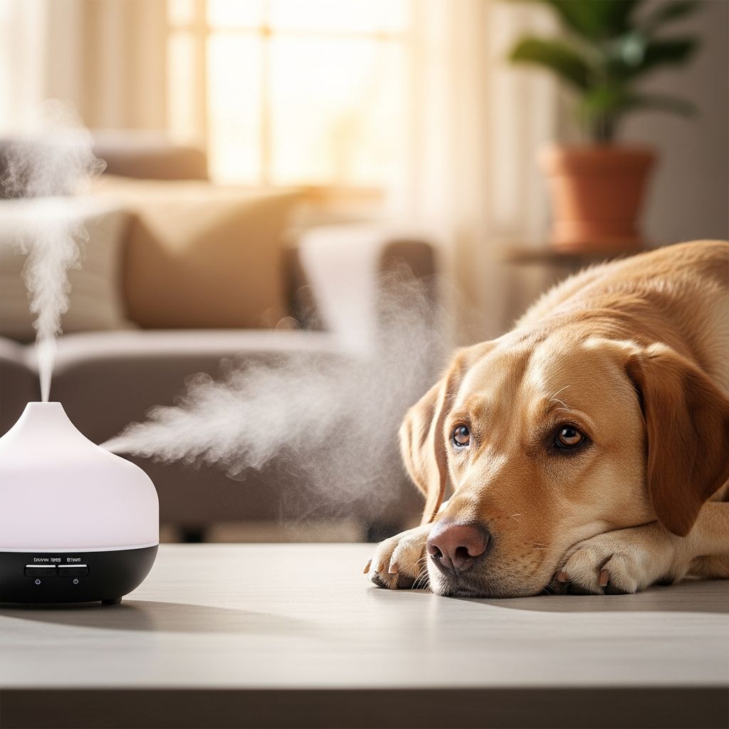 Learn how to keep your dog safe around essential oils and diffusers with expert veterinary guidance.