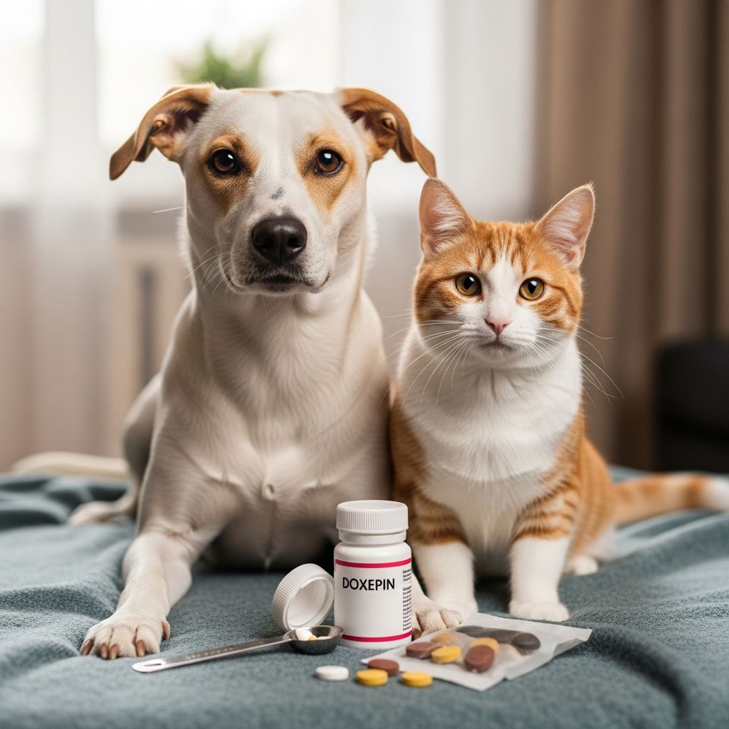 Doxepin for Pets: Uses, Dosage, and Side Effects Complete guide to doxepin for dogs and cats: benefits, dosing, side effects, and safety precautions.