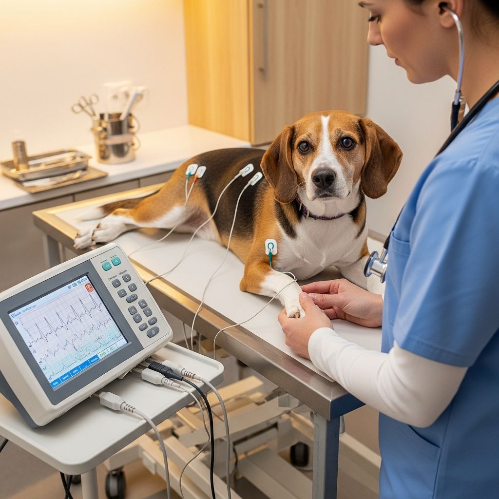 Electrocardiogram for Dogs: Heart Health Screening Understanding ECG testing for dogs: How vets use electrocardiograms to diagnose heart conditions.