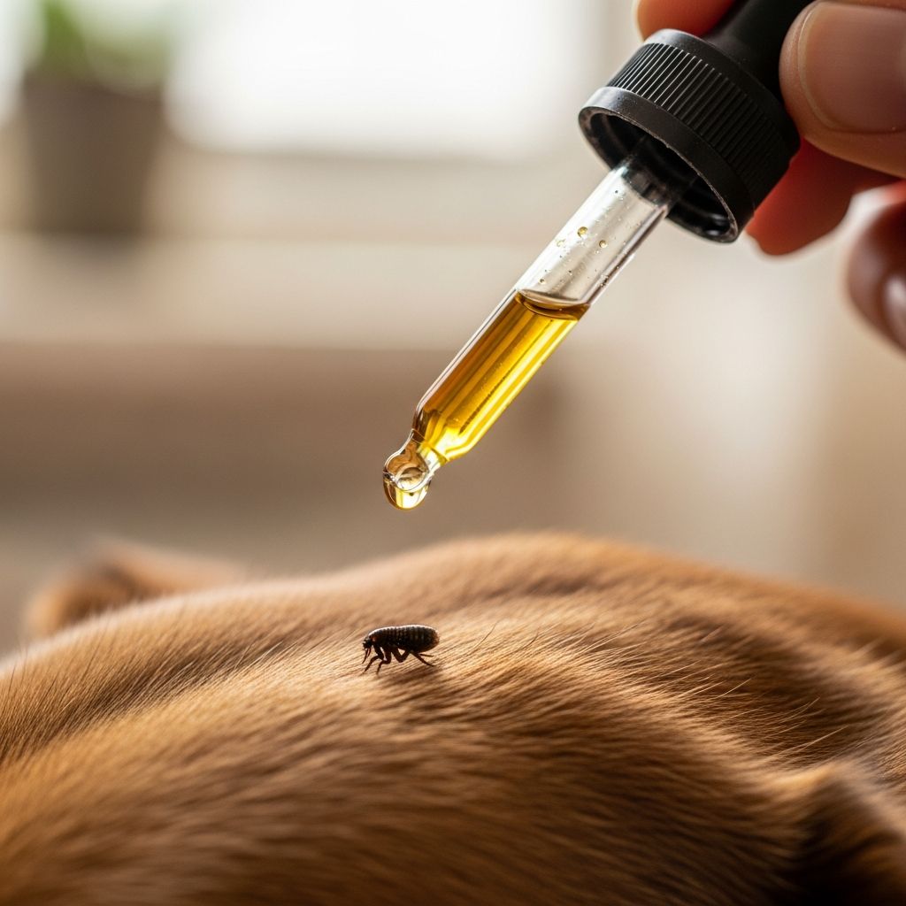 Exploring the safety and effectiveness of essential oils for flea prevention and treatment in dogs.