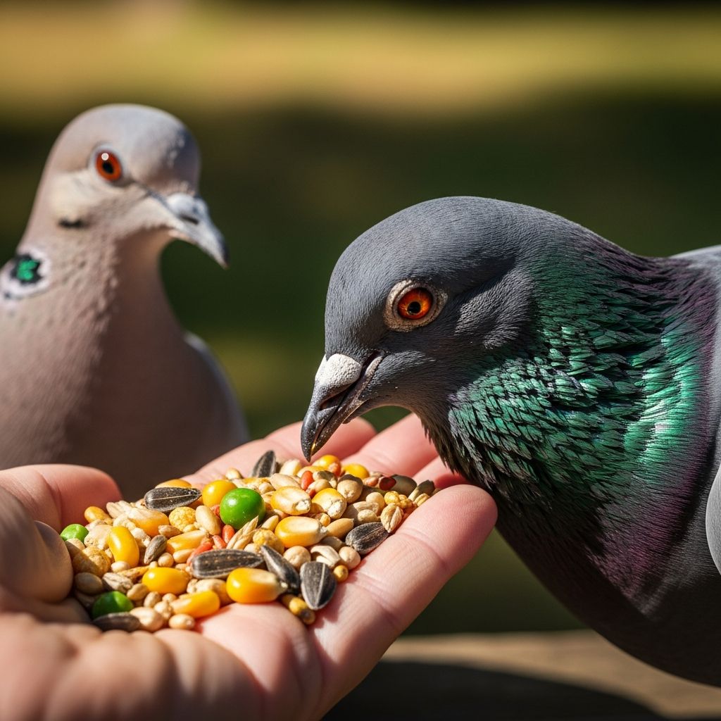 Feeding Pigeons and Doves: Complete Nutritional Guide Master pigeon and dove nutrition with expert feeding guidelines, diet plans, and care tips.