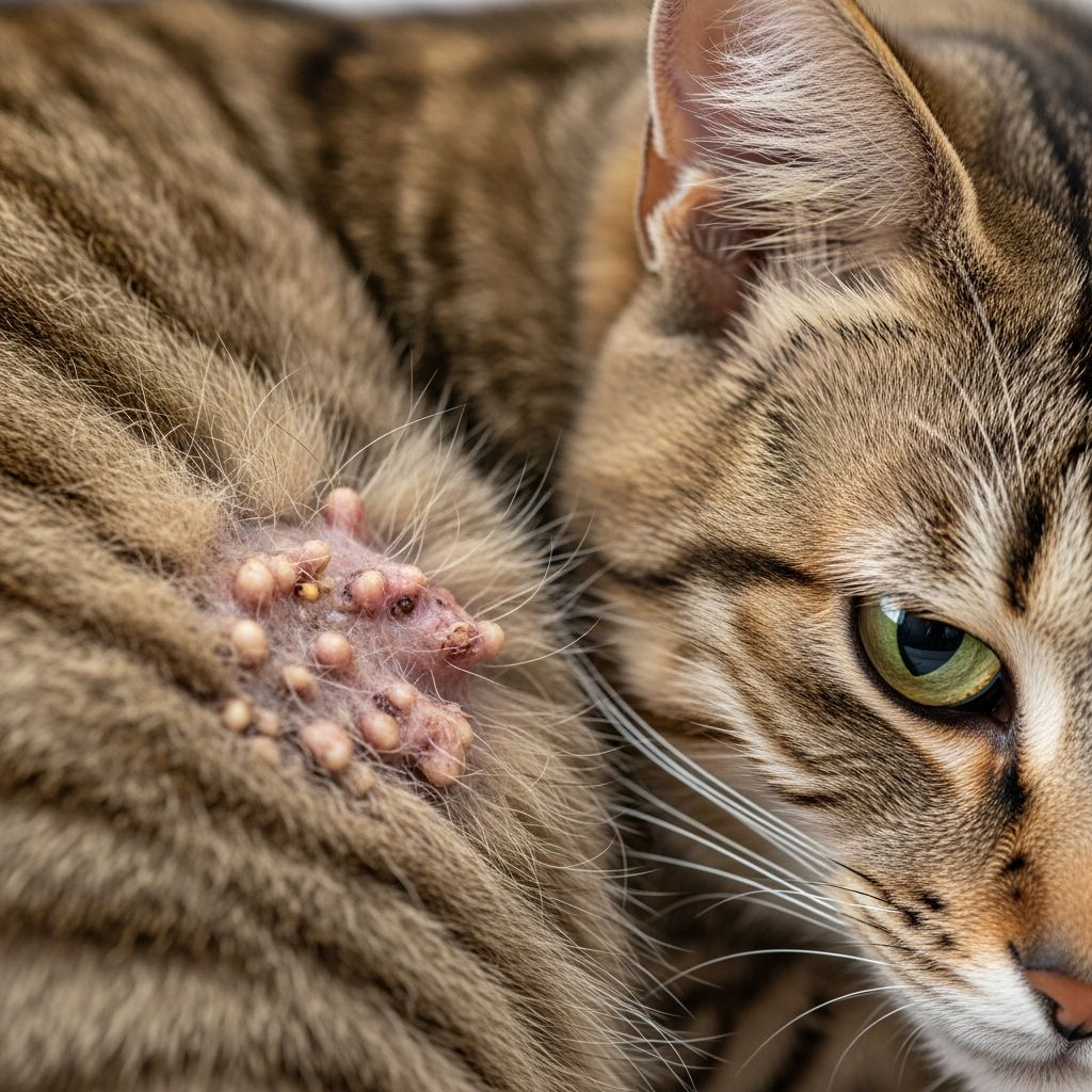 Feline Miliary Dermatitis in Cats: Causes, Signs, and Treatment Understanding feline miliary dermatitis: causes, clinical signs, and effective treatment options for your cat's skin health.