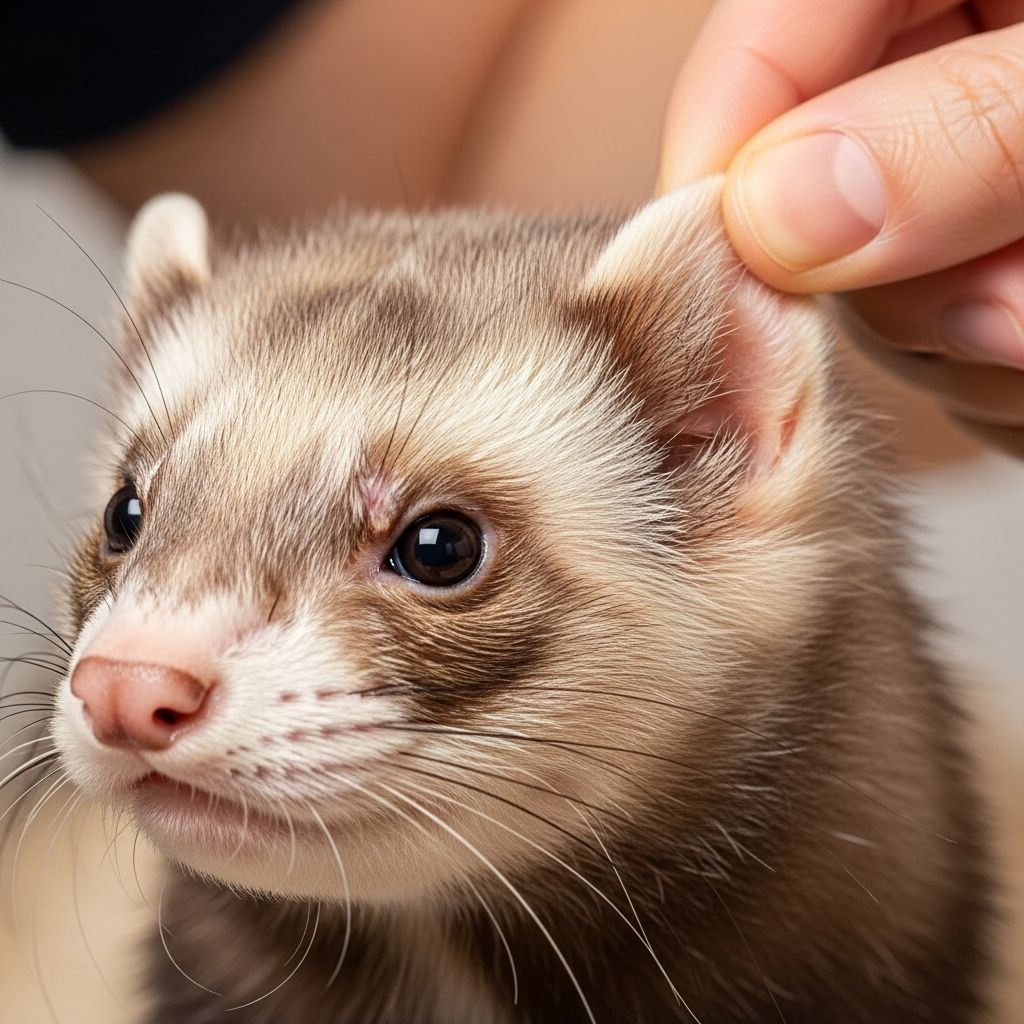 Complete guide to identifying, treating, and preventing ear mites in ferrets.