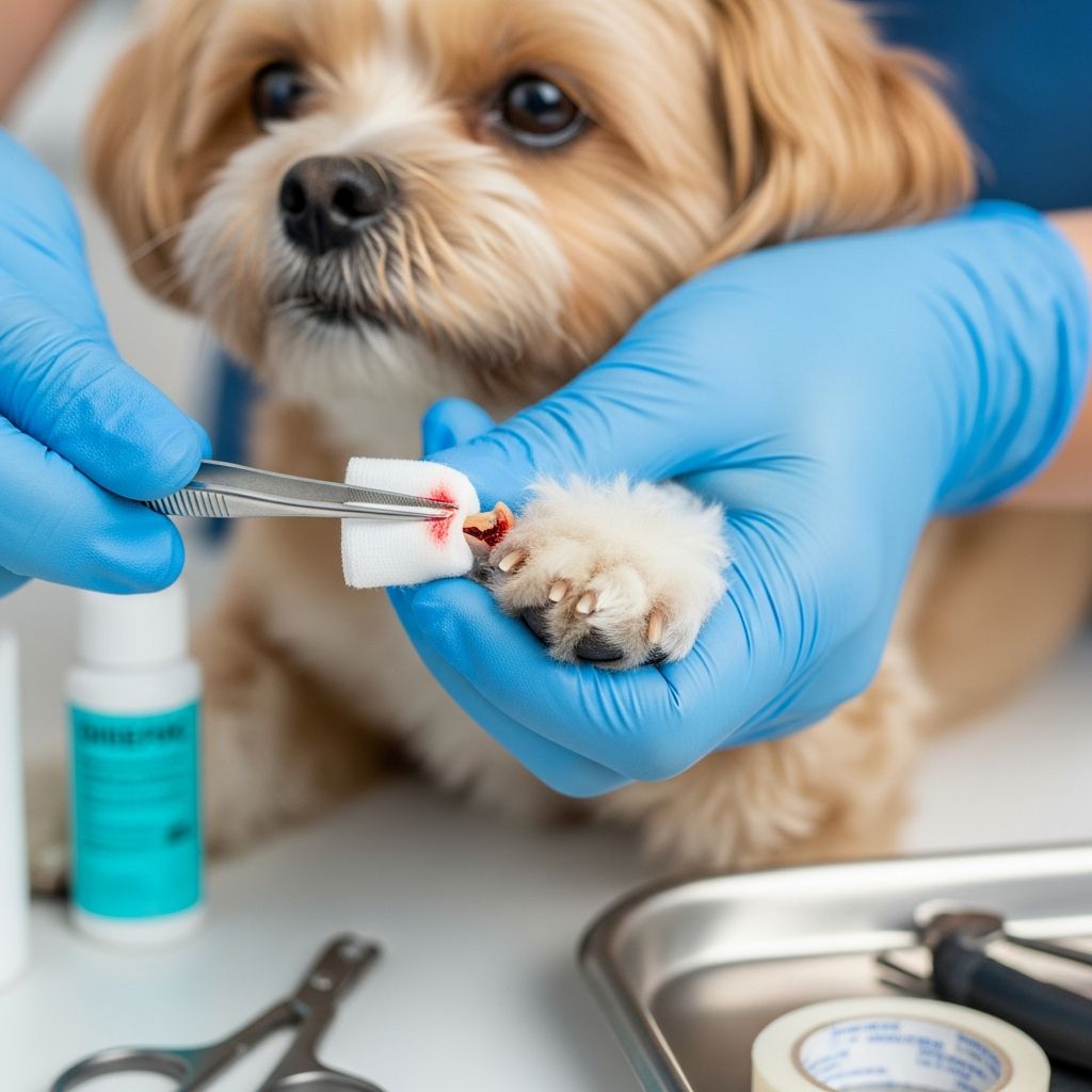 Learn essential first aid steps to treat your dog's broken nail safely and prevent infection.