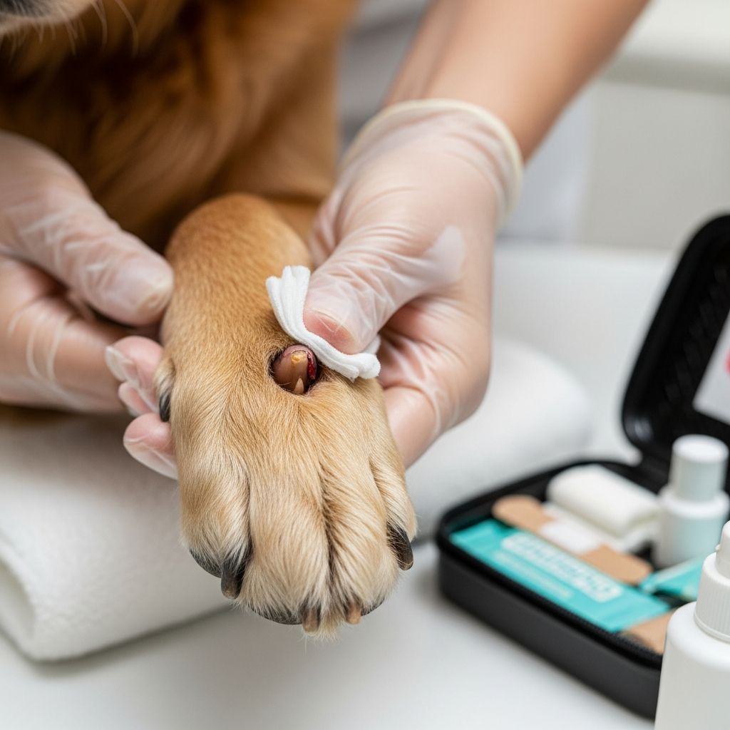 Learn how to safely handle your dog's broken nail with proper first aid techniques.