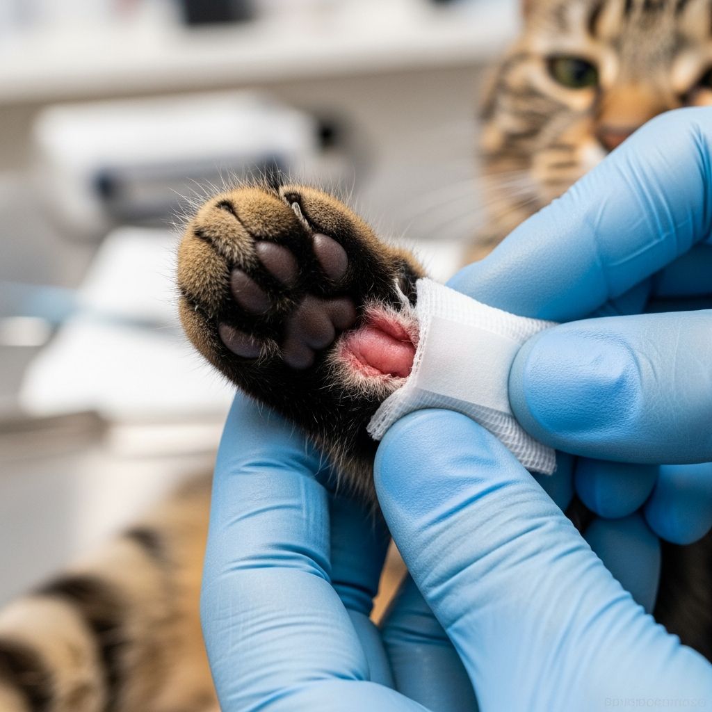 Torn Cat Footpads: 5-Step First Aid Guide For Owners Learn essential first aid techniques to treat your cat's torn footpads at home.