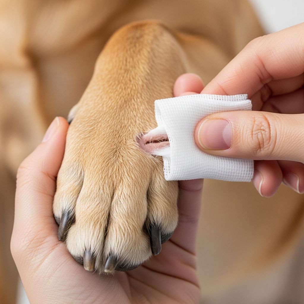 First Aid for Torn or Injured Foot Pads in Dogs Essential guide to treating dog paw pad injuries: burns, cuts, and emergency response.