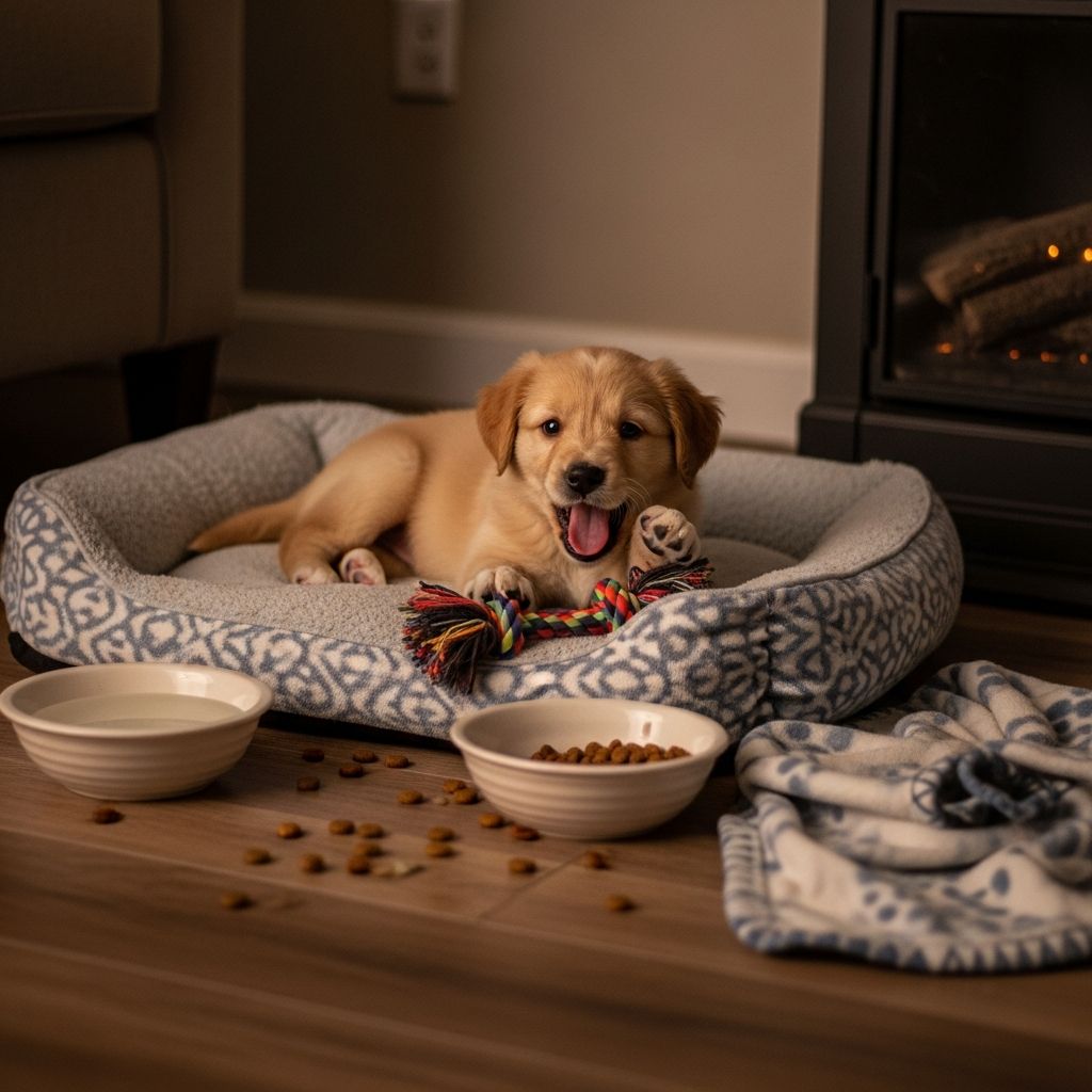 Essential tips to help your new puppy's first night home go smoothly and stress-free.