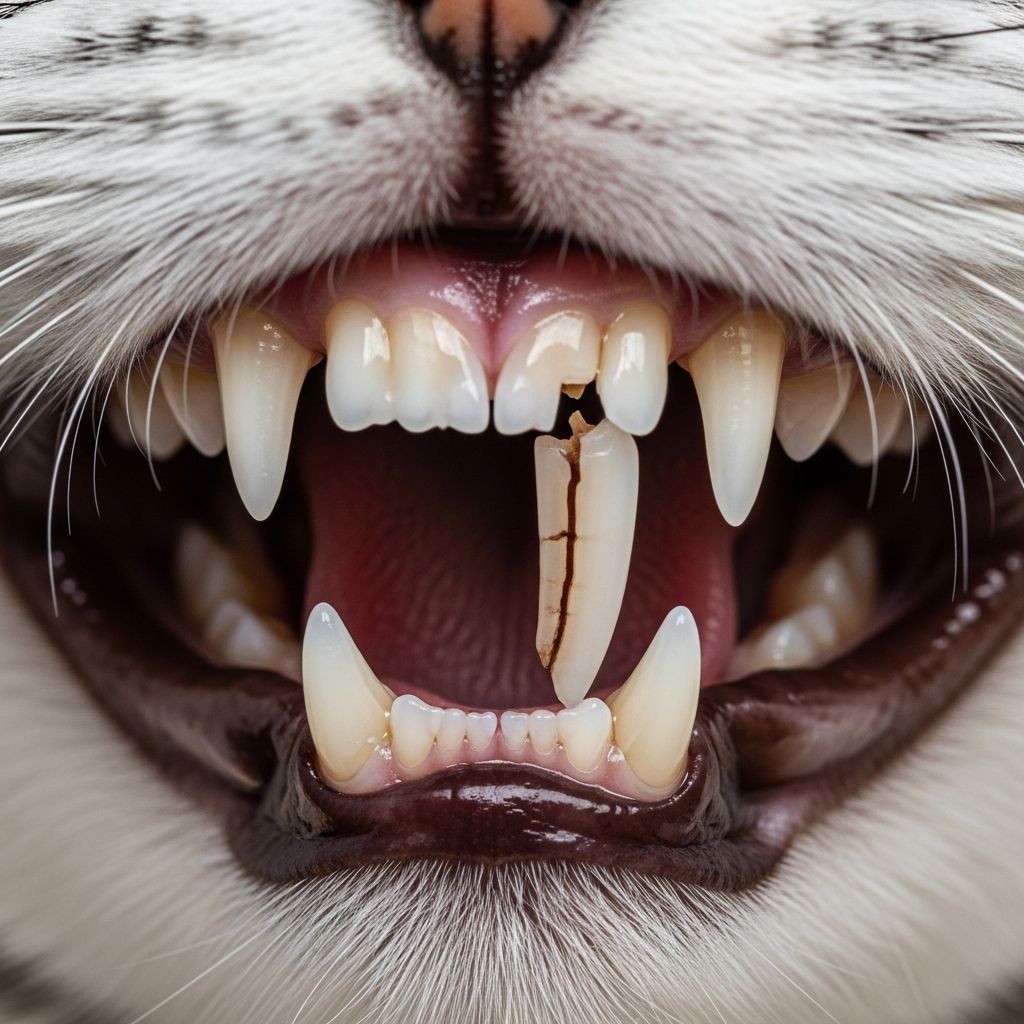 Learn about fractured teeth in cats, their symptoms, causes, and effective treatment options.