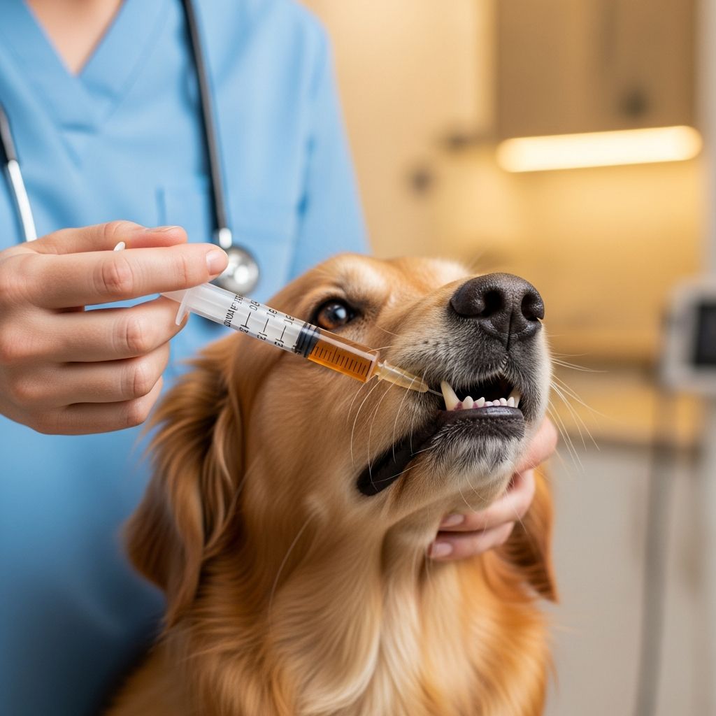 Master the techniques for safely administering liquid medications to your dog at home.