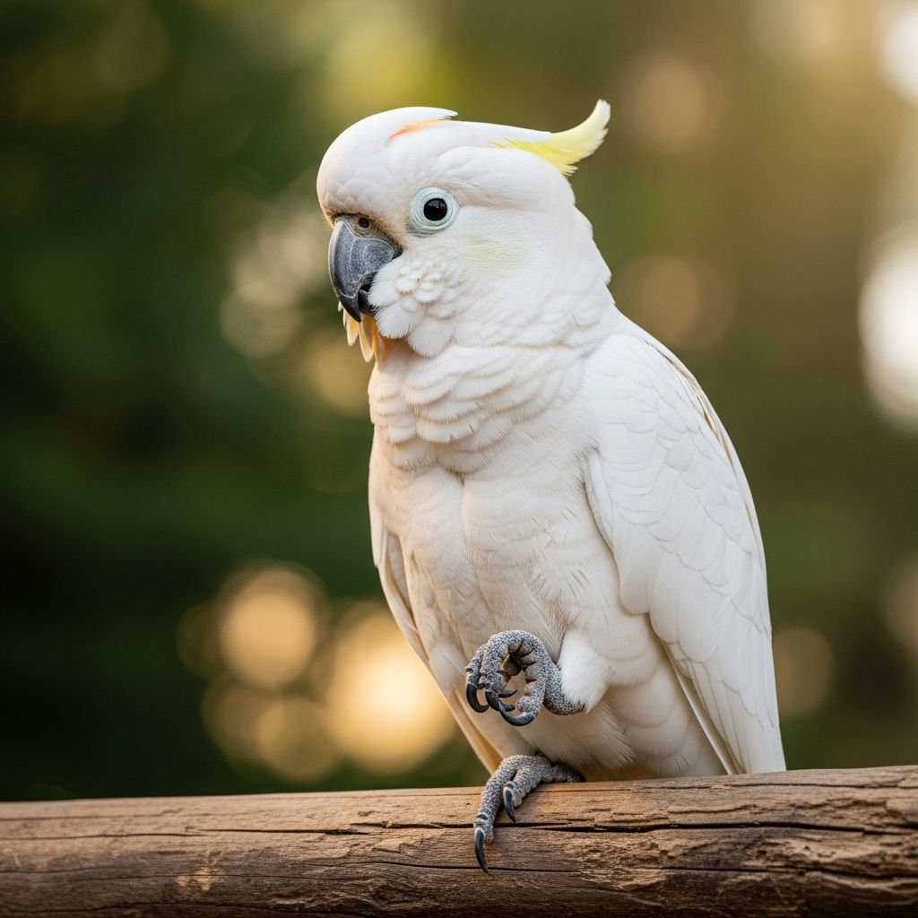 Complete guide to Goffin's Cockatoo care, personality, diet, and behavior for pet owners.