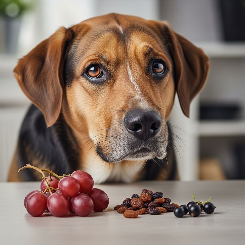 Grape, Raisin, and Currant Poisoning in Dogs Understanding the dangers of grapes and raisins for dogs and emergency treatment options.