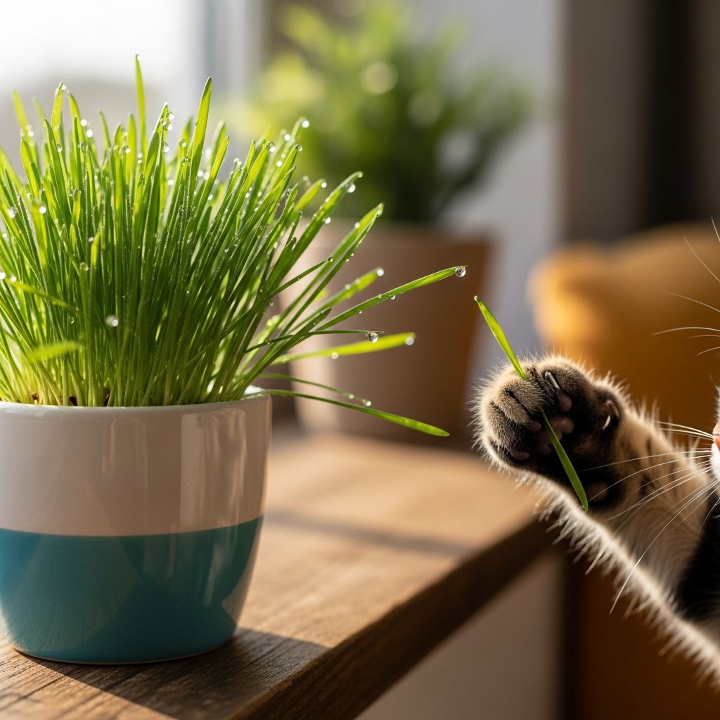Discover why cats eat grass and how to safely provide this beneficial treat for your feline friend.