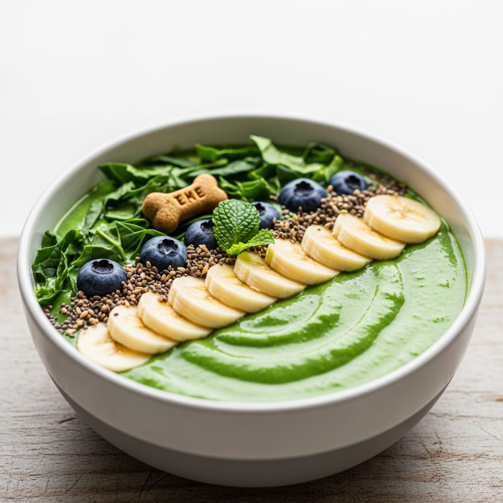 Green Smoothie Bowl for Dogs: Healthy Summer Recipe Whip up a refreshing farmers' market green smoothie bowl for your dog this summer.