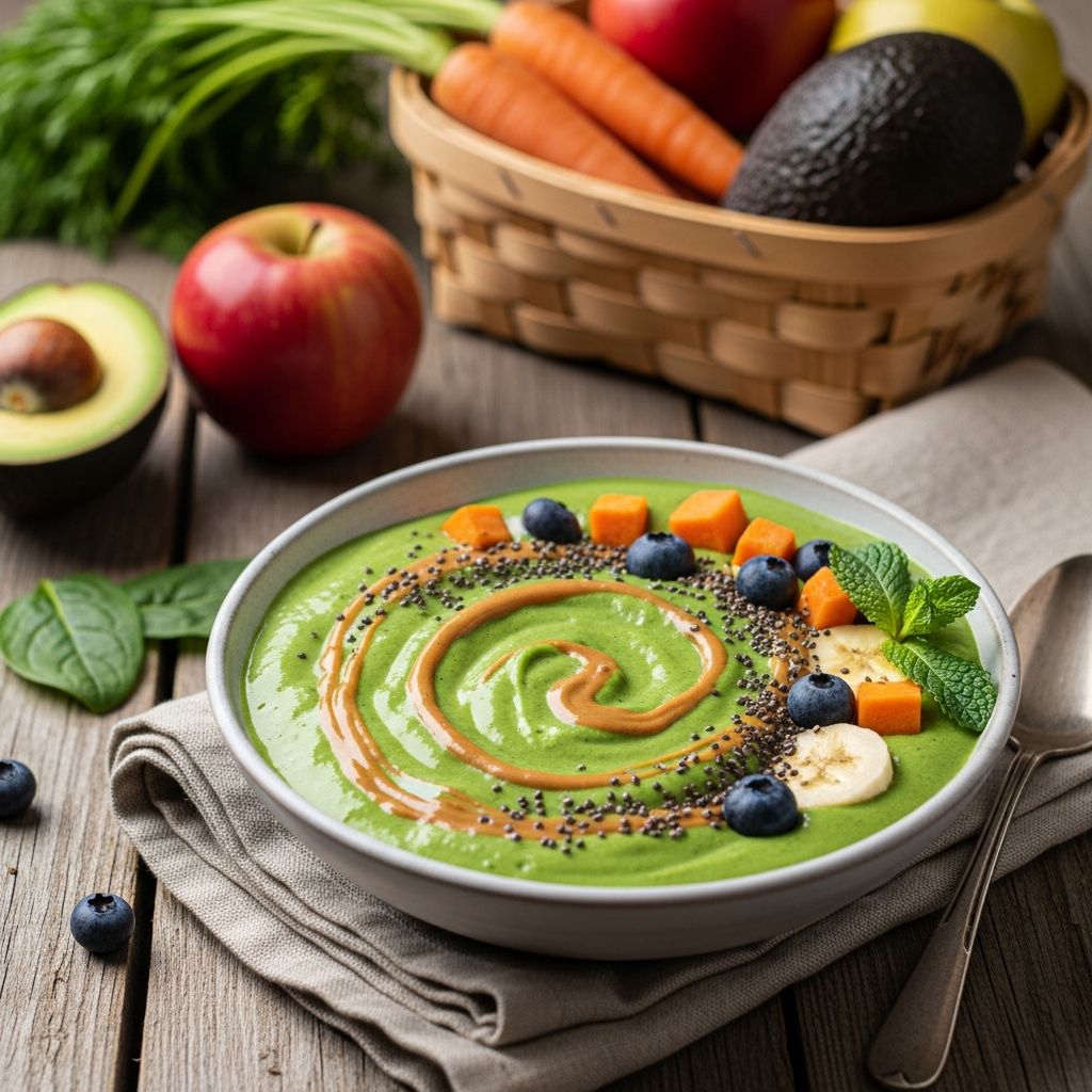 Green Smoothie Bowl for Dogs: Farmers’ Market Recipe Whip up a refreshing farmers' market green smoothie bowl for dogs, perfect for hot summer days.