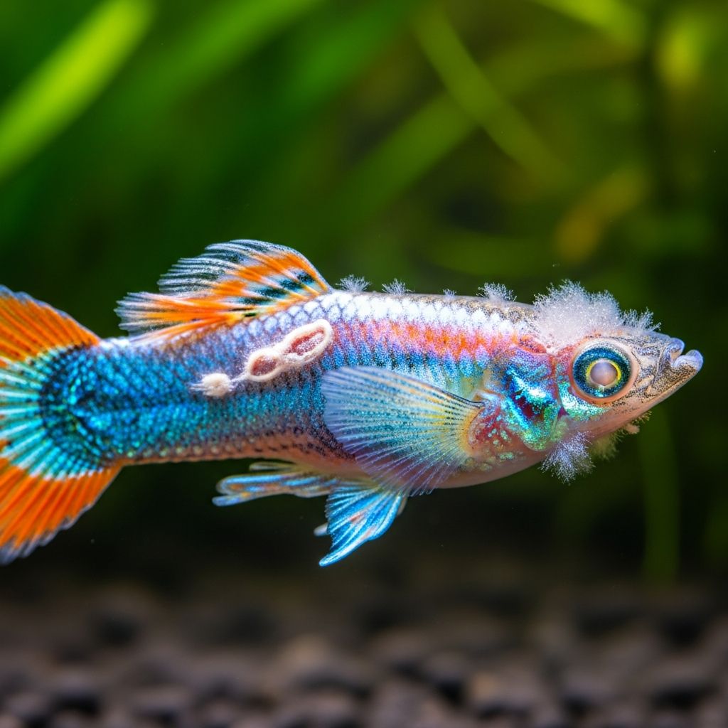 Complete guide to identifying and managing guppy disease caused by Tetrahymena parasites.