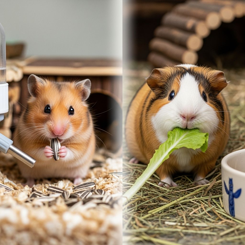 Hamster vs Guinea Pig: Complete Pet Comparison Discover key differences between hamsters and guinea pigs to choose the perfect small pet.
