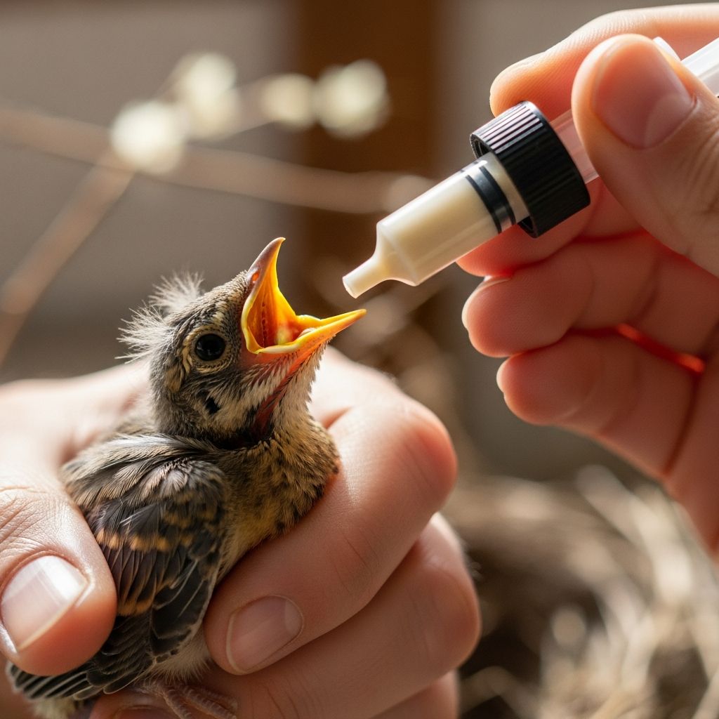 Master the essentials of hand-feeding baby birds with proper techniques, temperature control, and nutrition.