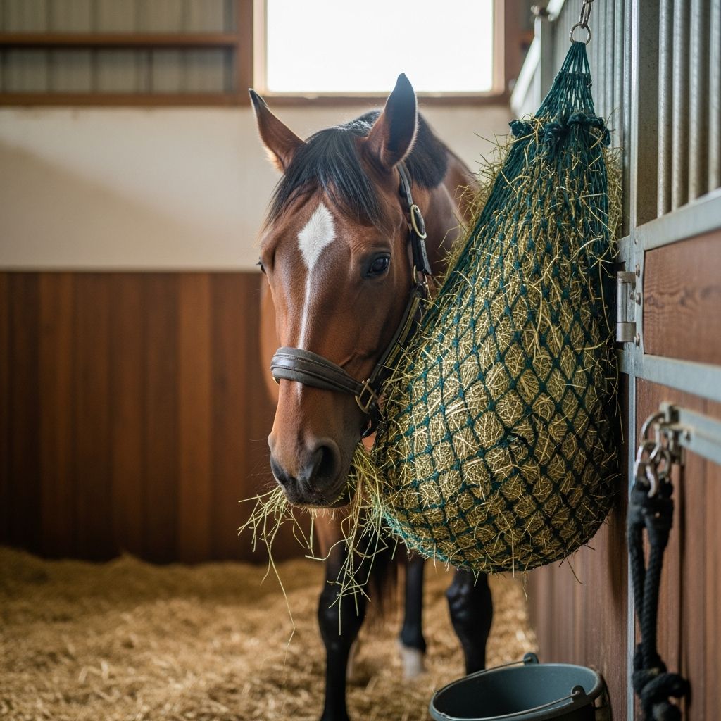 Hay Nets for Horses: Benefits, Safety & Proper Use Complete guide to hay nets: Learn benefits, safety tips, and best practices for your horse.