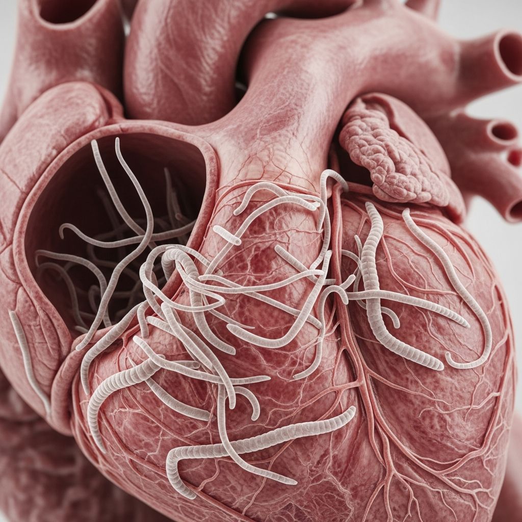 Complete guide to heartworm disease in dogs: recognize symptoms, understand diagnosis methods, and explore treatment options.