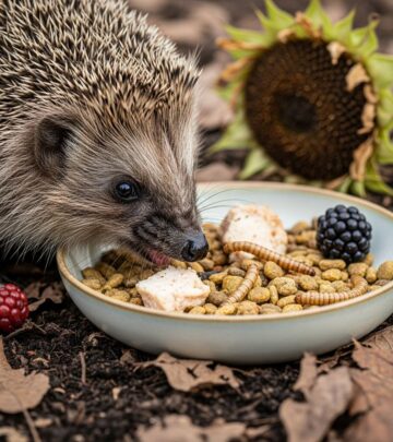 Complete guide to feeding pet hedgehogs with proper nutrition and dietary recommendations.