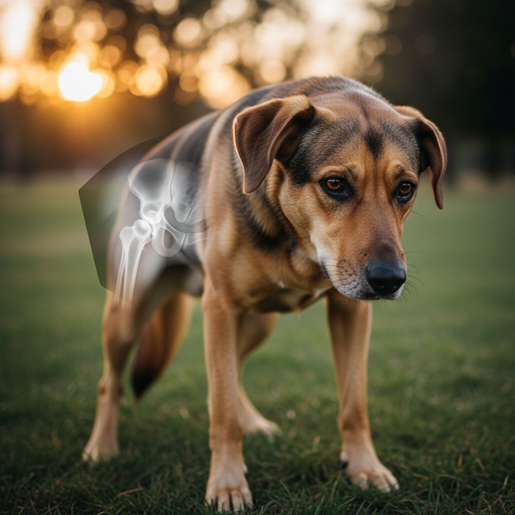 Complete guide to understanding, diagnosing, and treating hip dysplasia in dogs.