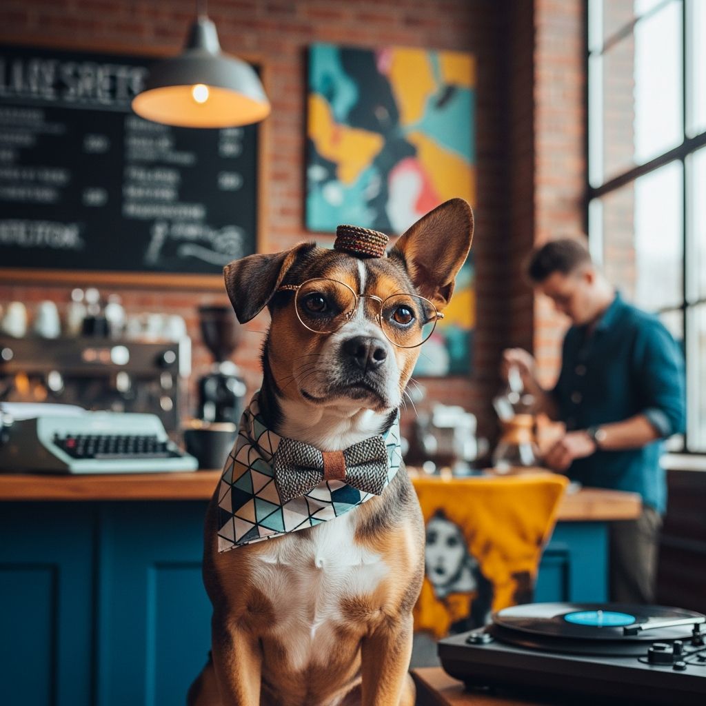 Discover unique and trendy hipster dog names that match your pup's personality and style.