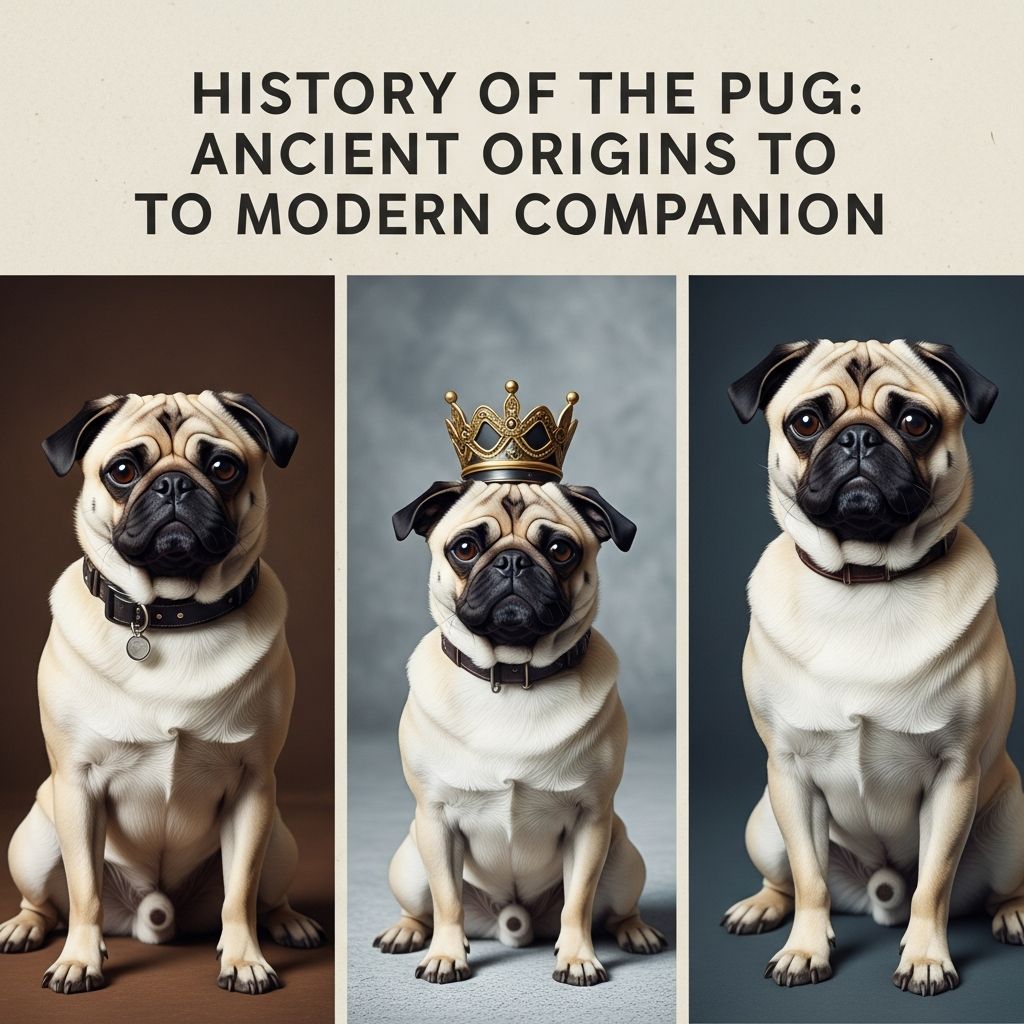 History of the Pug: Ancient Origins to Modern Companion Discover the fascinating journey of Pugs from ancient Chinese royalty to beloved modern companions worldwide.