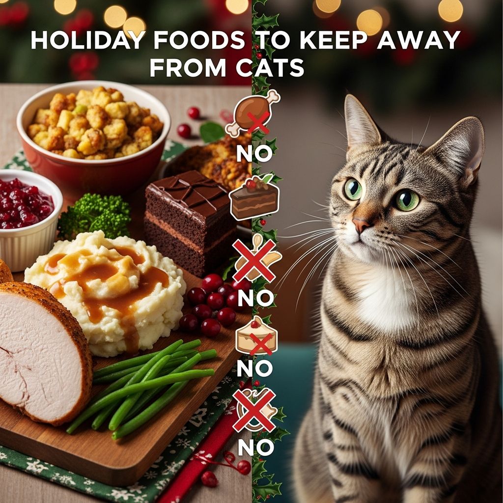 Holiday Foods To Keep Away From Cats: Expert Guide Protect your feline friend this holiday season by avoiding dangerous foods.