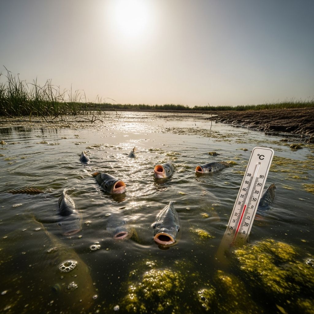 Hot Weather Issues in Fish Ponds: Complete Guide Master summer pond management: Learn to prevent heat stress, oxygen depletion, and algae blooms.