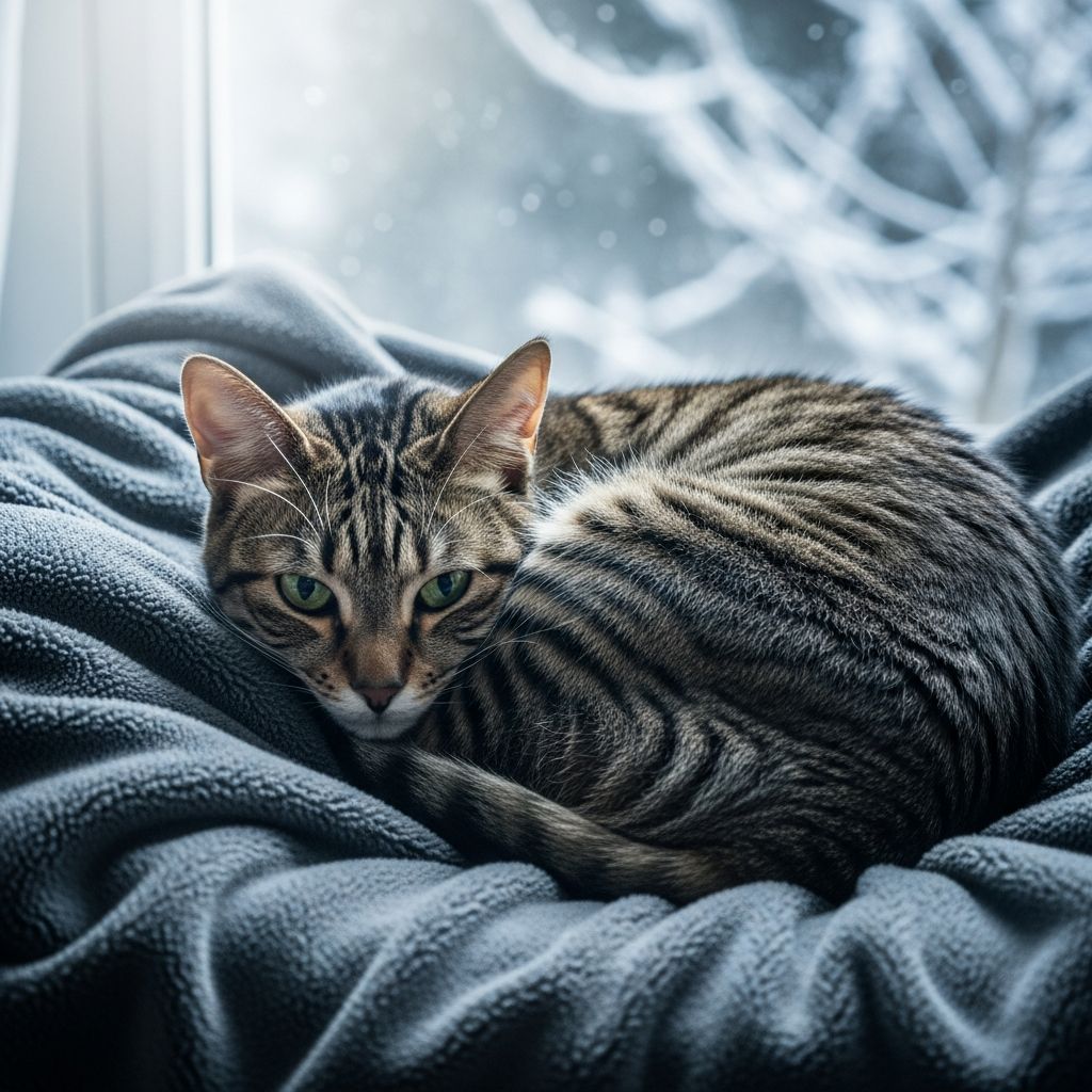 Learn the safe temperature range for cats and how to protect them from winter cold.