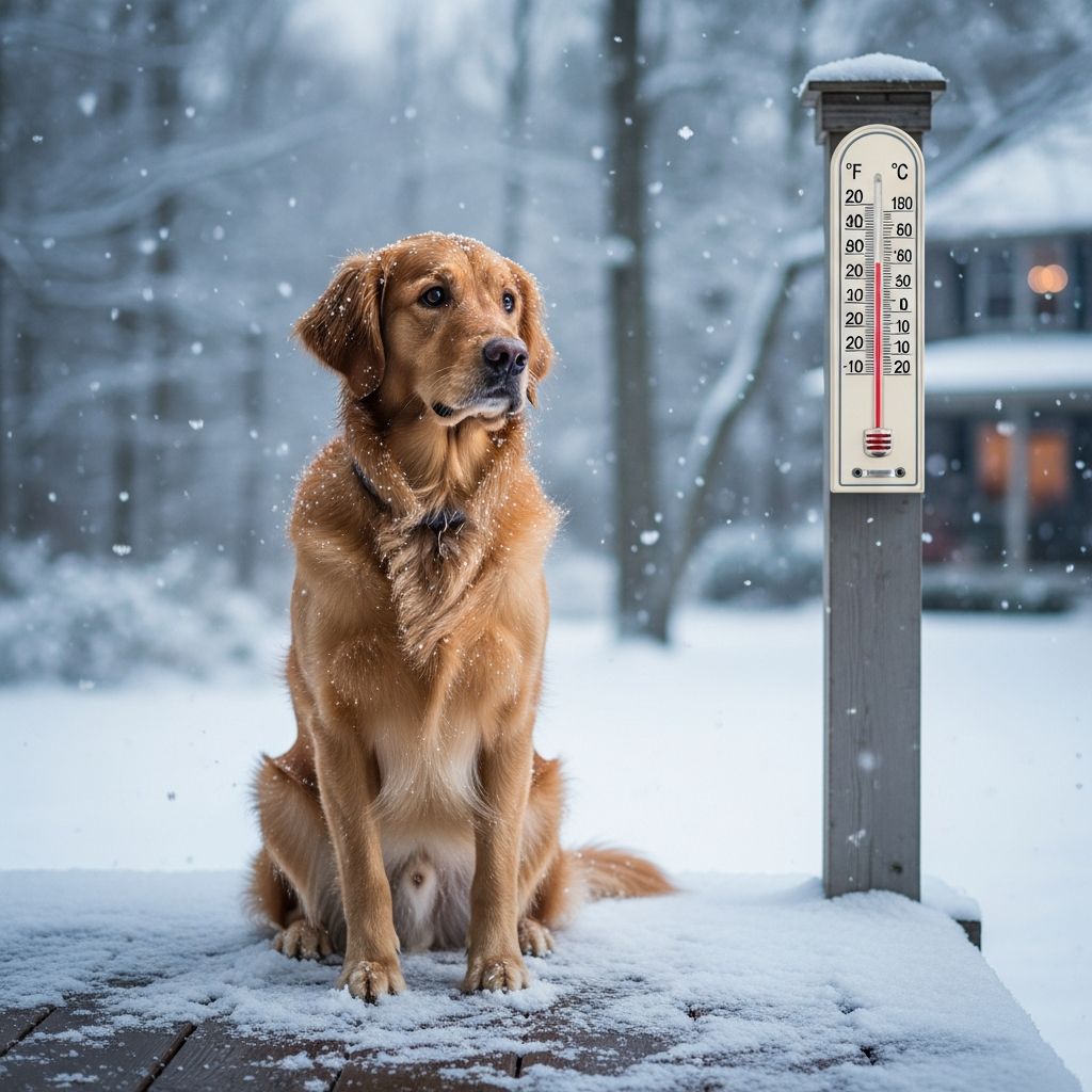 Learn the safe temperature thresholds for dogs in winter and protect your pet from hypothermia and frostbite.