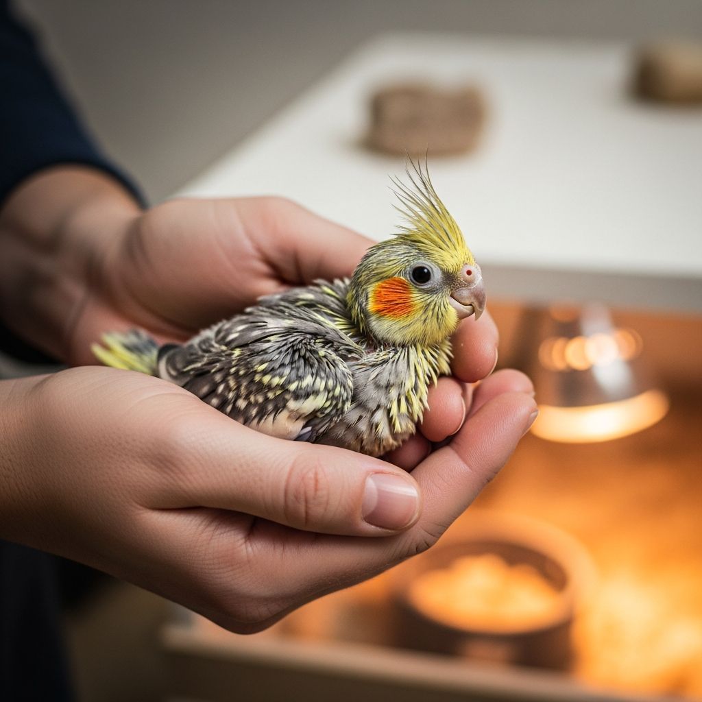 How to Take Care of Baby Cockatiels Without Parents Complete guide to hand-raising orphaned baby cockatiels with proper feeding, temperature, and socialization techniques.