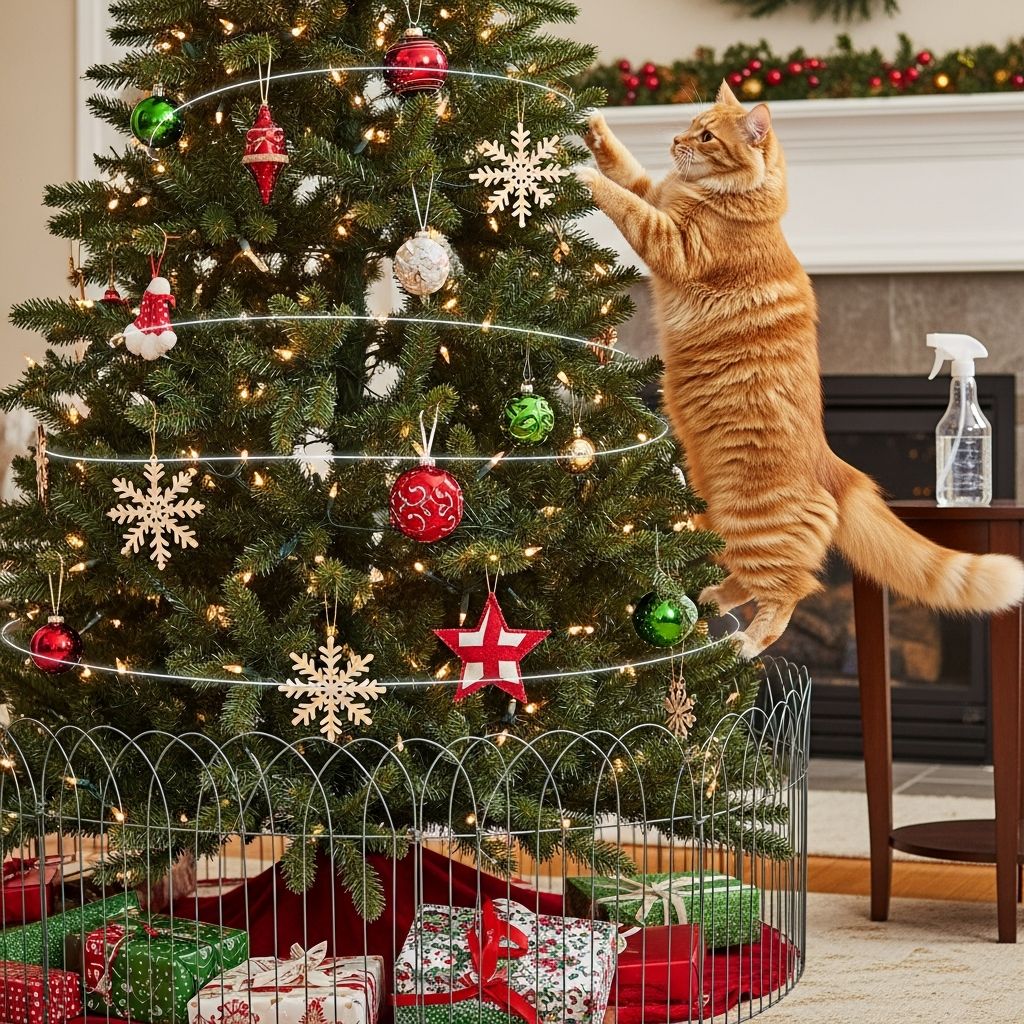 How To Cat-Proof Your Christmas Tree: Complete Safety Guide Keep your feline friend safe this holiday season with expert tips for cat-proofing your Christmas tree.