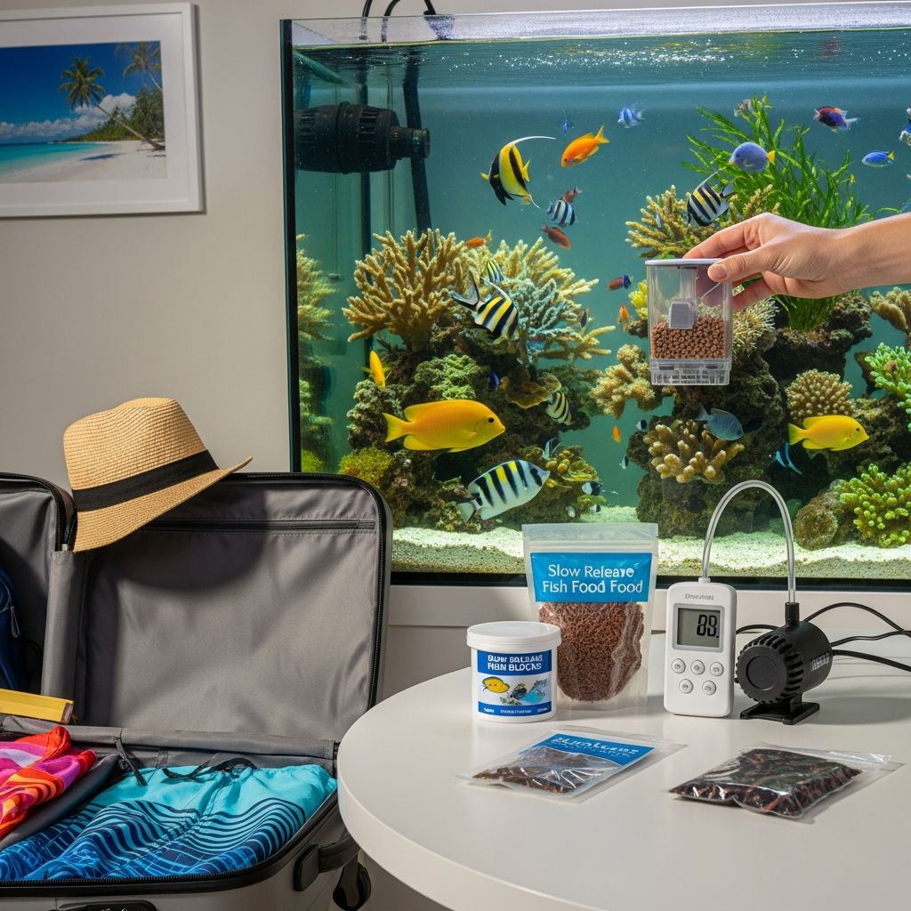 Expert guide to keeping your fish healthy and fed while you're away on vacation.