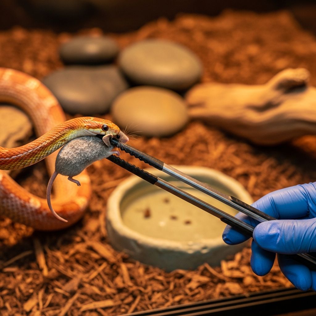 Master snake feeding: Learn proper diet, frequency, techniques, and nutrition for healthy pet snakes.