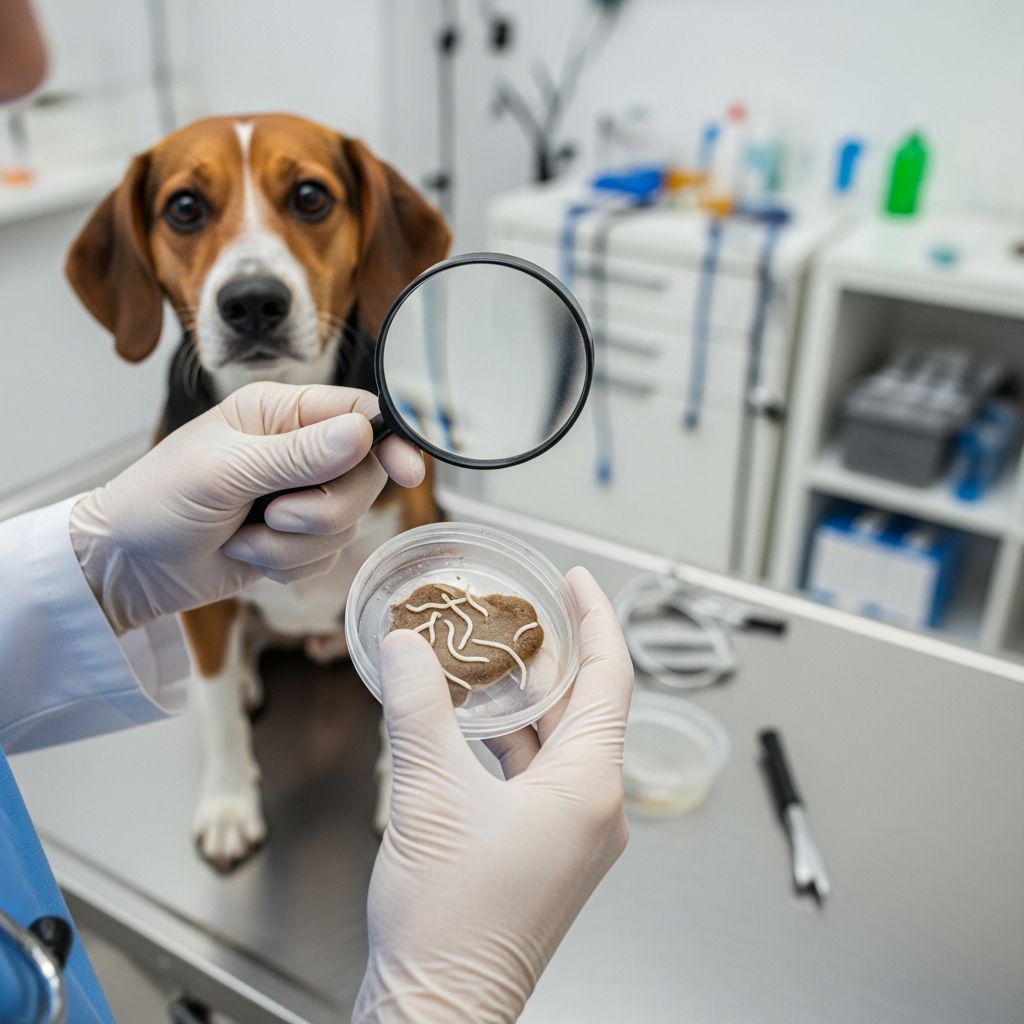 Complete guide to identifying, treating, and preventing intestinal worms in dogs.