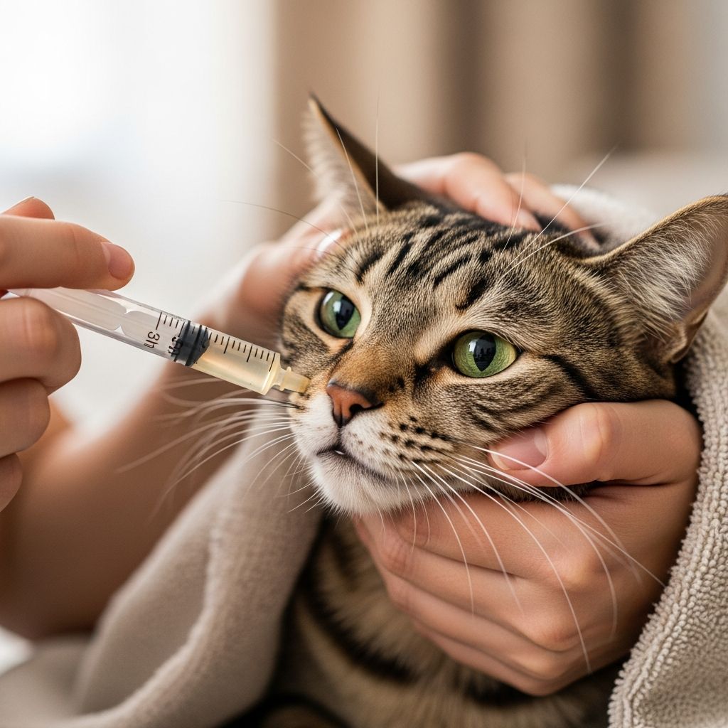 How to Give a Cat Liquid Medicine Safely Master the art of administering liquid medication to your cat with our comprehensive step-by-step guide.