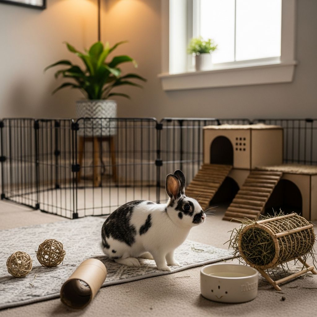 How to House Rabbits Indoors: Complete Guide Create the perfect indoor home for your rabbits with our comprehensive housing guide.