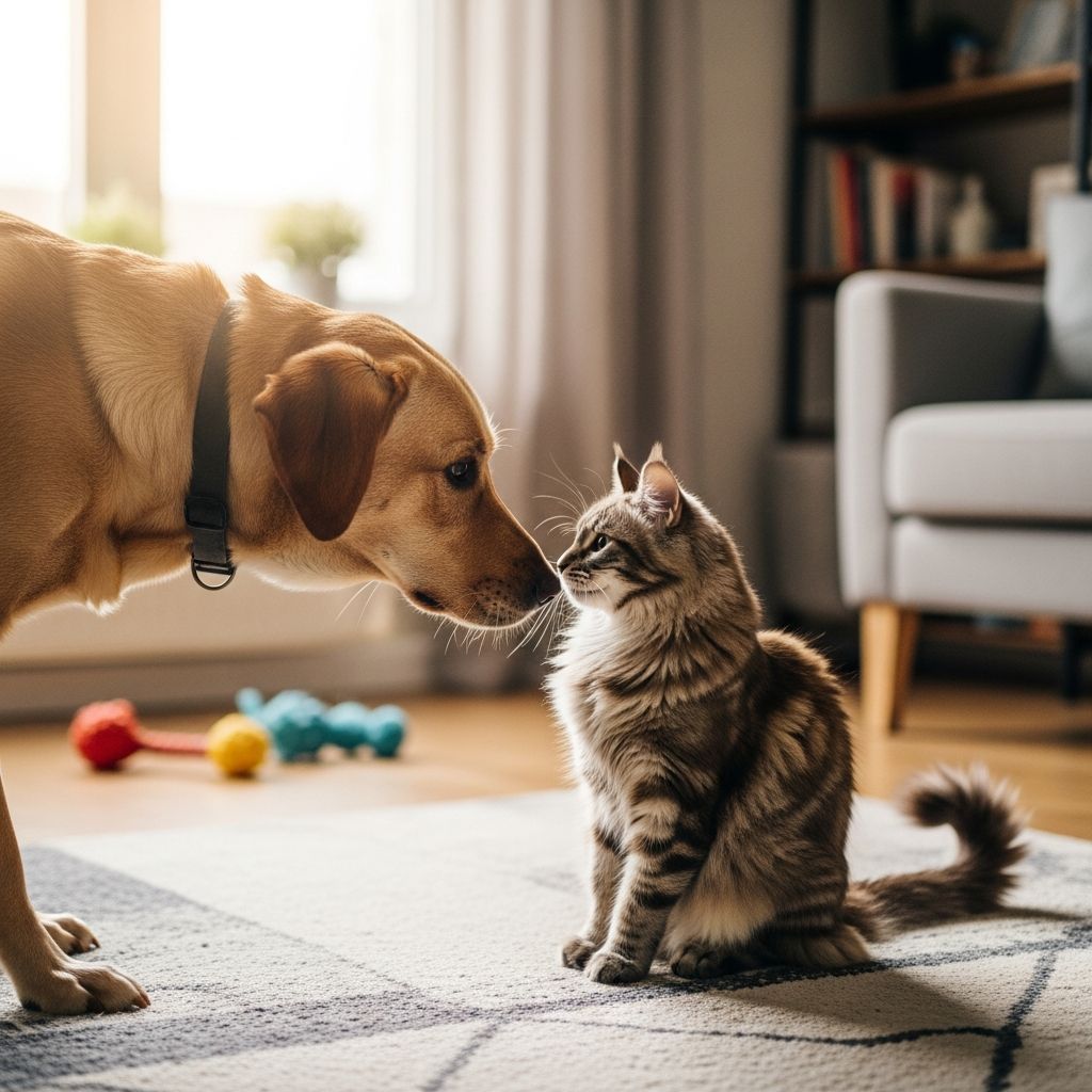 Master the art of introducing dogs and cats with proven methods and expert body language tips.