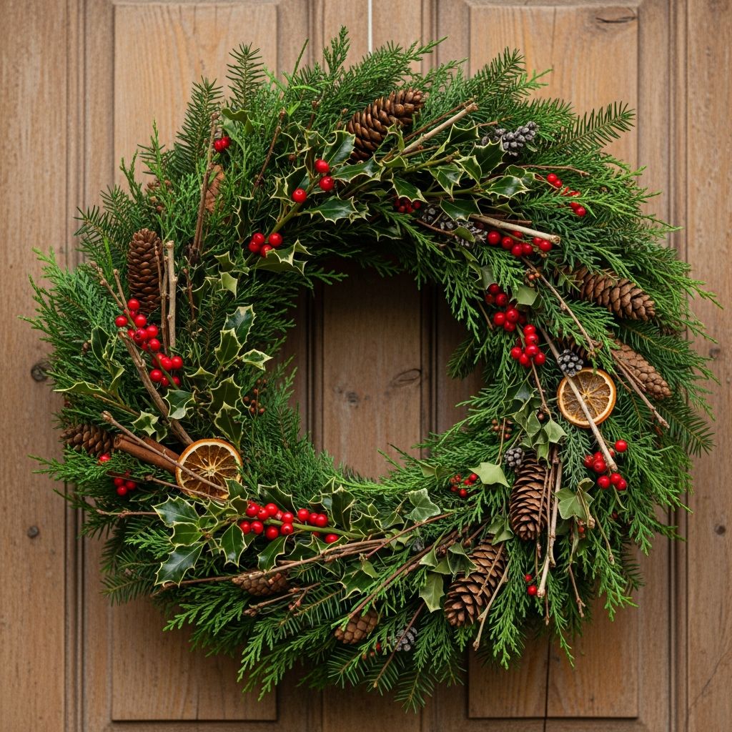 How to Make a Fresh Foraged Christmas Wreath Create a rustic Christmas wreath by gathering natural greenery from your backyard or local woods.