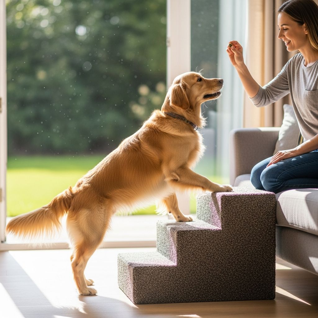 Master pet stairs training with our comprehensive guide for puppies, seniors, and all dogs.