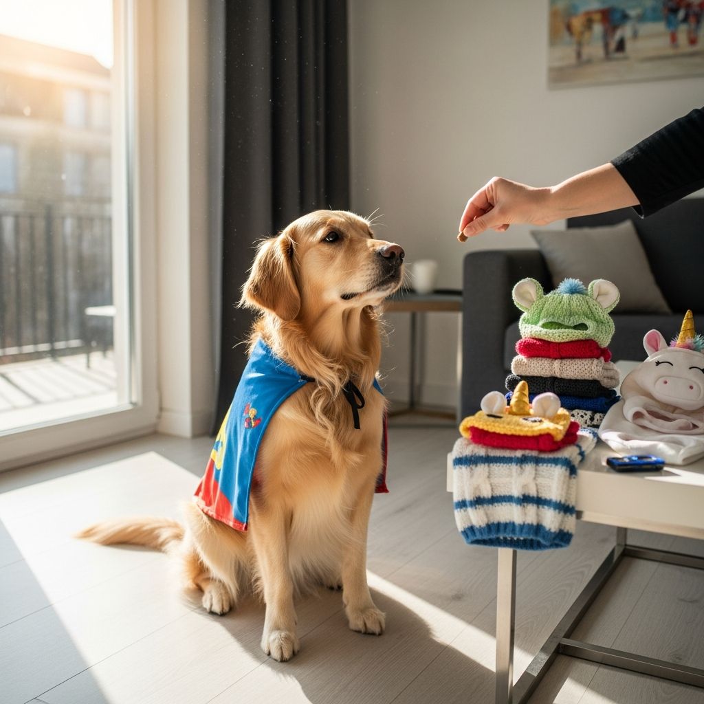 How to Train Your Dog to Wear Clothes and Costumes Master the art of dressing your dog with patience, positive reinforcement, and expert guidance.